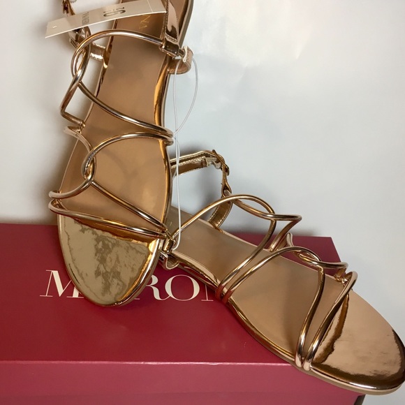 ADDITIONAL PHOTOS “Marcie” Rose Gold Sandals, NWT - Picture 2 of 6